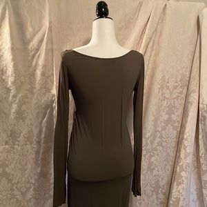 Sarah Pacini tunic taupe khaki